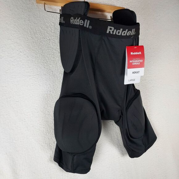 Riddell Mens L Football Girdle 5 Pad Integrated Padded Shorts Black NWT - Picture 2 of 13